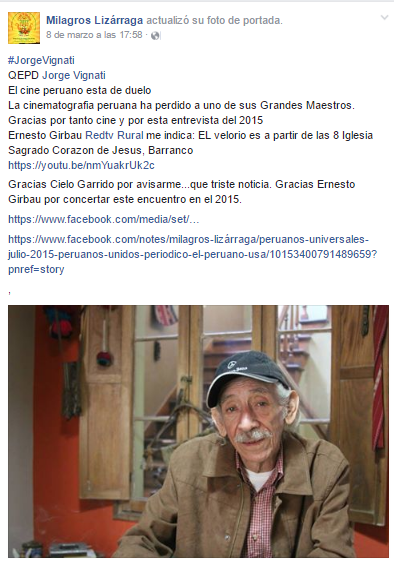 El cine peruano está de duelo, falleció Jorge Vignati 5 j3