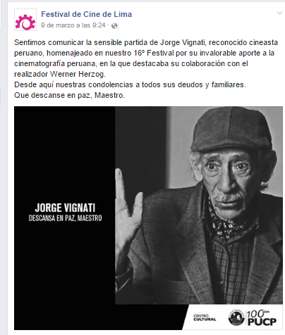 El cine peruano está de duelo, falleció Jorge Vignati 6 j5