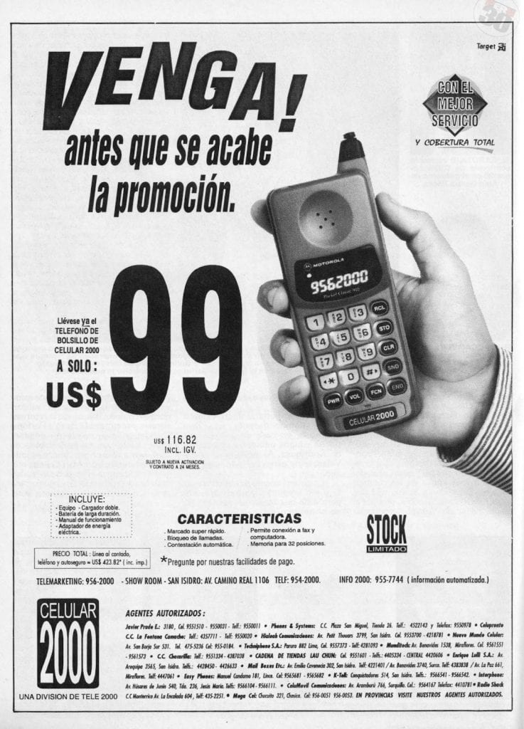 celular 2000 1995