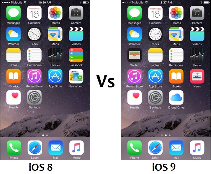 ios 9 vs ios 8