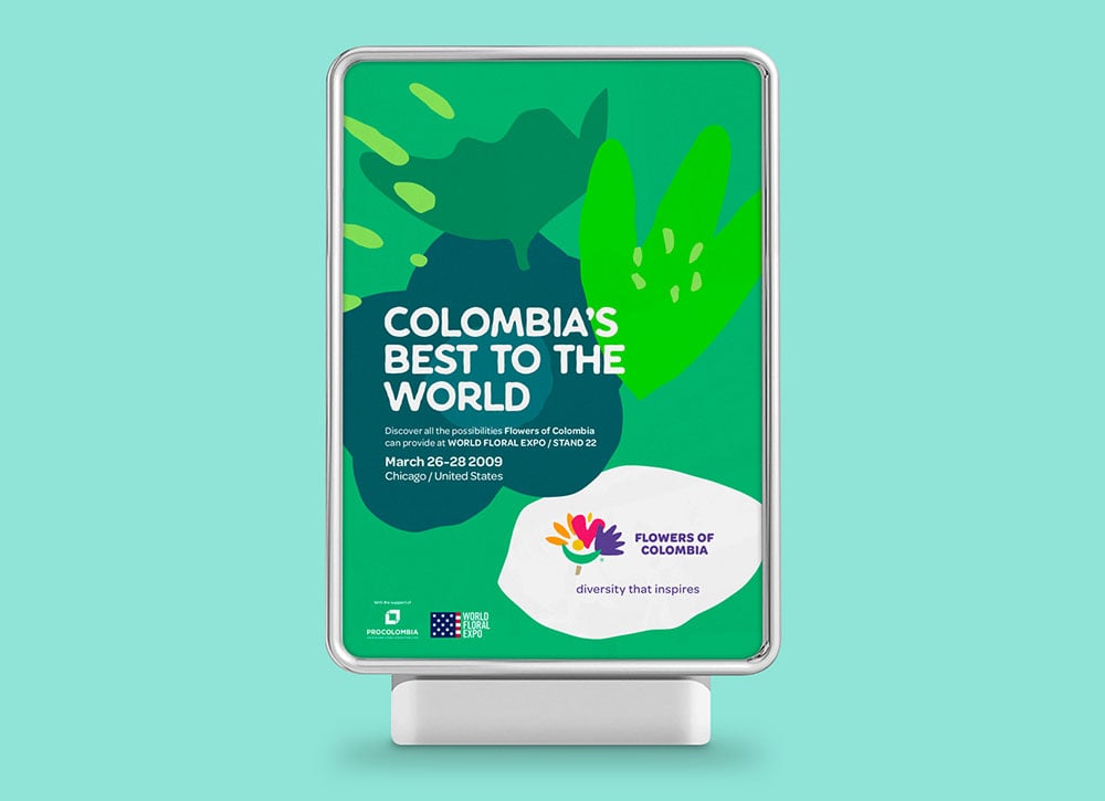 Colombia presenta su nueva marca como exportador mundial de flores 11 flowers of colombia poster chicago