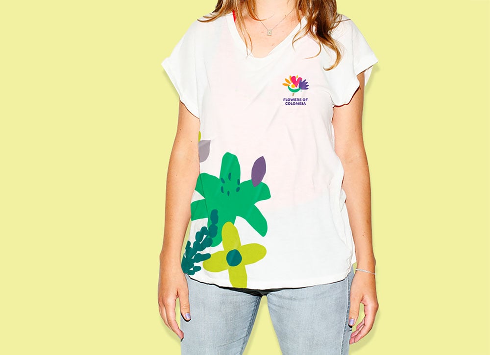 Colombia presenta su nueva marca como exportador mundial de flores 12 flowers of colombia tshirt