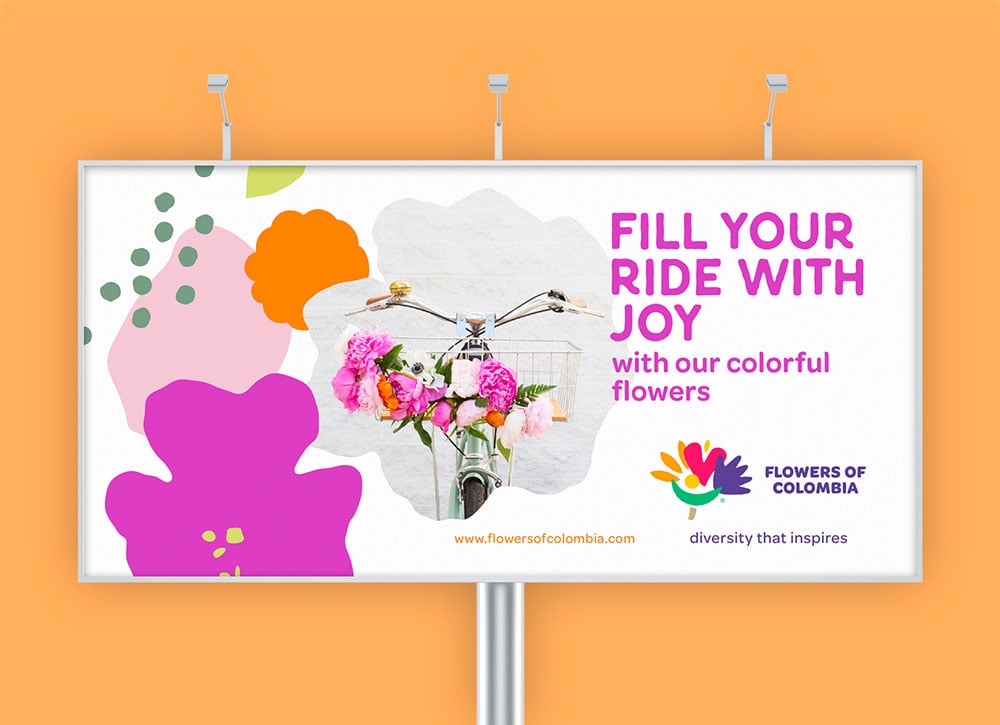 Colombia presenta su nueva marca como exportador mundial de flores 13 flowers of colombia valla