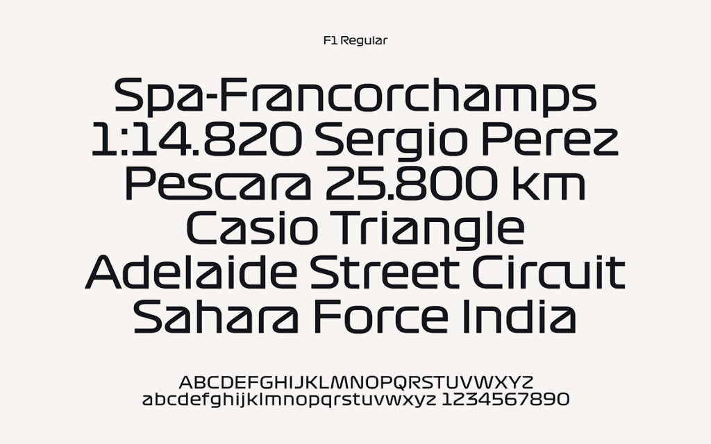 Fórmula 1 cambia de logo después de 23 años 5 f1 typeography regular