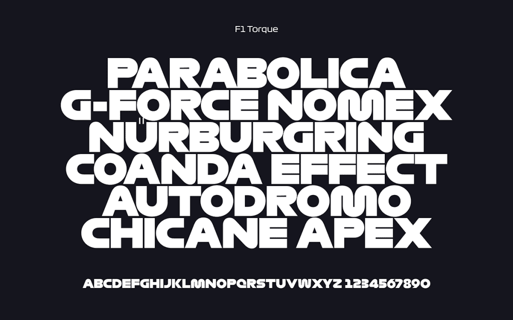 Fórmula 1 cambia de logo después de 23 años 6 f1 typography torque