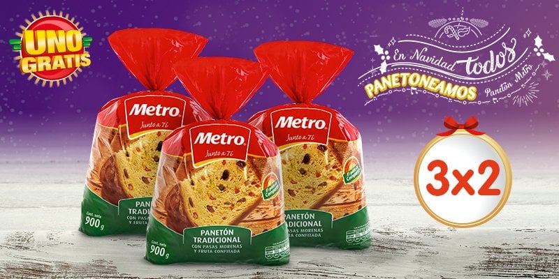 Marcas que compiten en navidad por sector 5 paneton metro