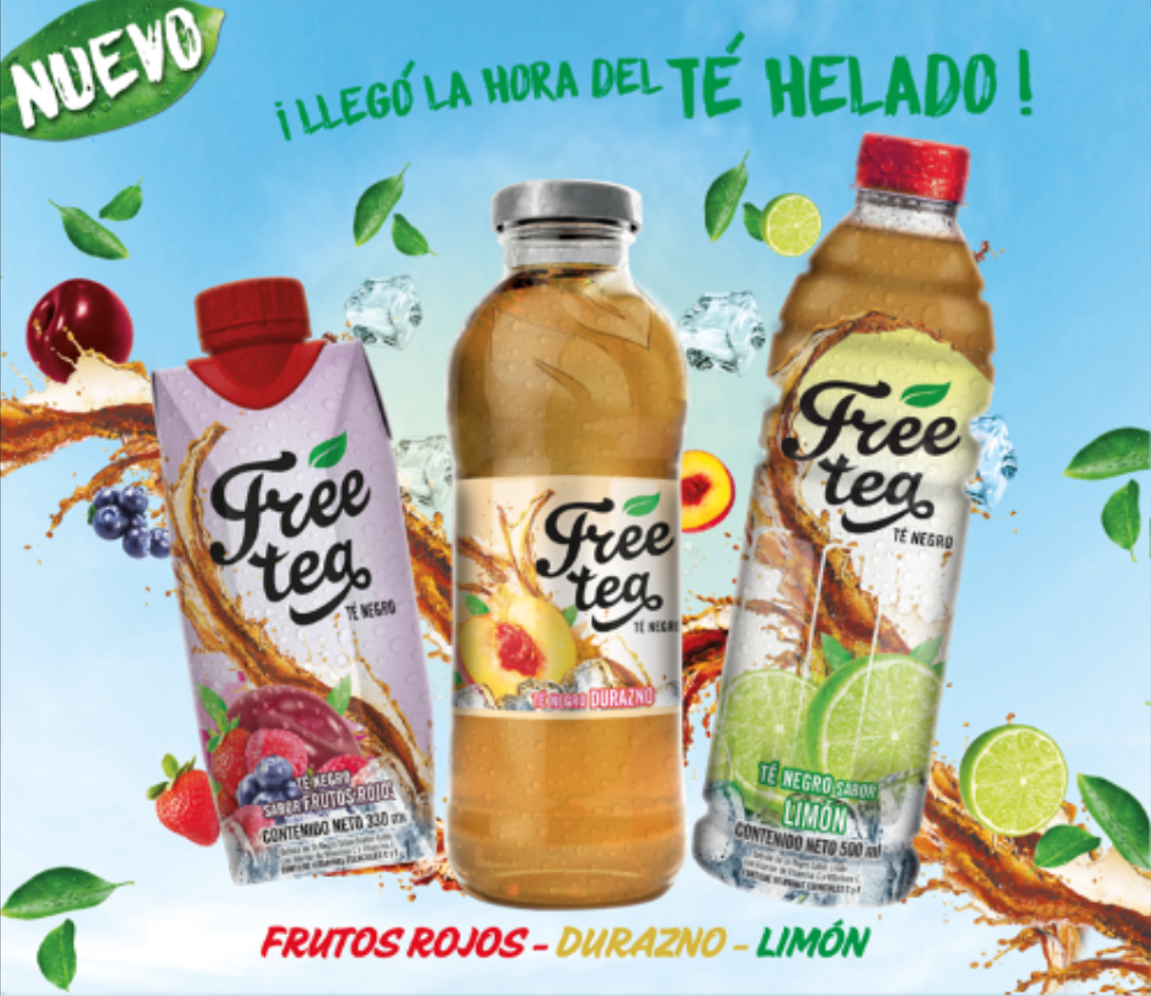 aje presenta nuevo producto free tea té negro mercadonegro