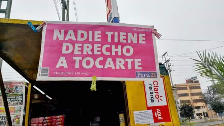 Perú21 reemplazó sus portadas por pancartas en la marcha #NiUnaMenos 1 cdb47ce79717c9b471d3243840a1b67c