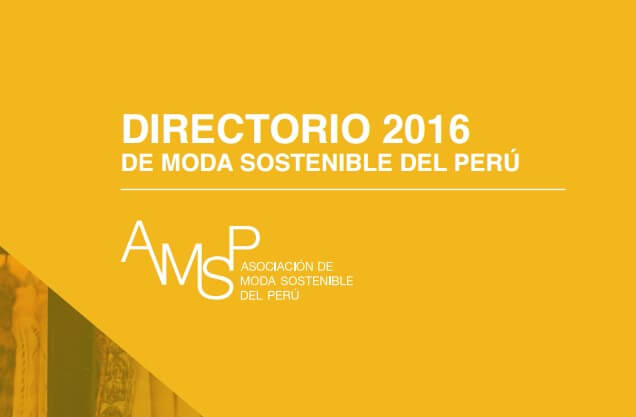 El primer Directorio de Moda Sostenible del Perú 1 directorio