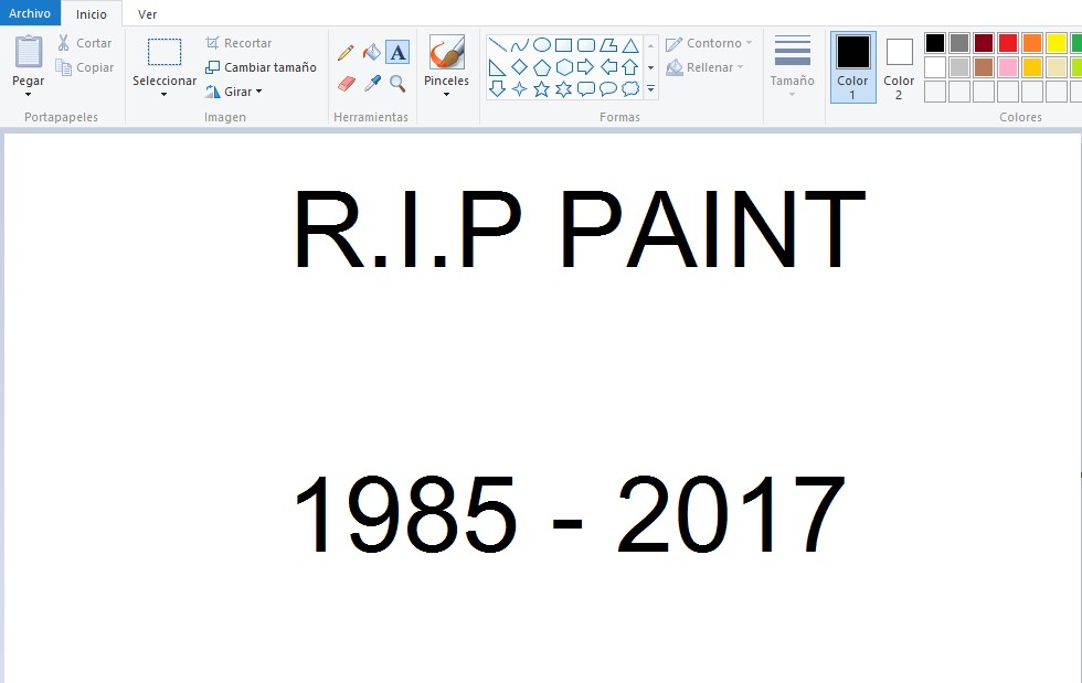 Tras 32 años, Microsoft le dice adiós a Paint 1 PAINT