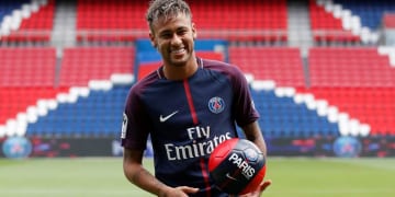 Soccer Football - Paris Saint-Germain F.C. - Neymar Jr Press Conference - Paris, France - August 4, 2017   New Paris Saint-Germain signing Neymar Jr   REUTERS/Christian Hartmann