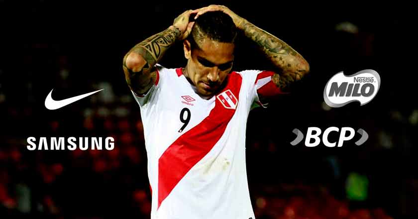 Paolo Guerrero: ¿Cómo afecta a las marcas que lo auspician? 1 PAOLO GUERRERO TAS BAJA