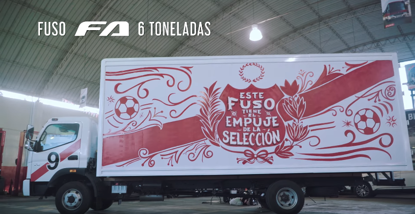 Fuso sorprende a un chofer hincha de la selección 1 fuso5
