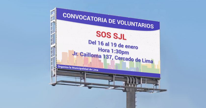 JMT Outdoors difunde campaña en apoyo a la comunidad de SJL 1 jmt panel convocatoria portal 1