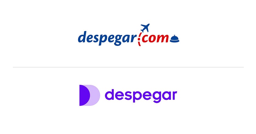 Despegar presenta un radical cambio de identidad visual 1 antes y despues despgar com