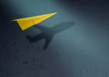 think big motivation concept paper airplanes flying with shadow 34048 415