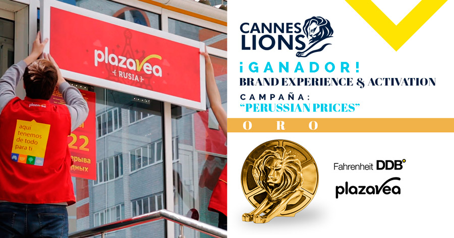 Cannes Lions 2019: Fahrenheit DDB gana un segundo león de oro 1 cannes lions 2019 Brand Experience and Activation fahrenheit ddb plaza vea oro