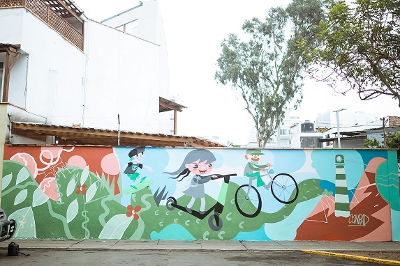 Grin creó murales que limpian el aire contaminado en Miraflores 1 IMG 7107