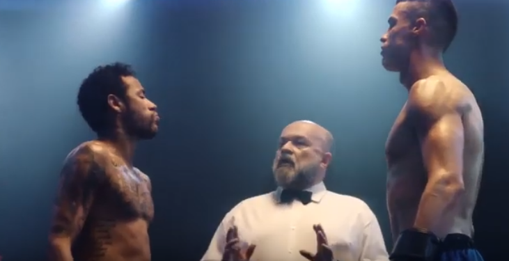 Neymar y Cristiano Ronaldo se enfrentan en un ring de box 1 net vs cR7