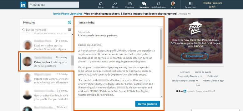 Lo que debes saber antes de invertir en publicidad en Linkedin 1 publicidad en linkedin inmail