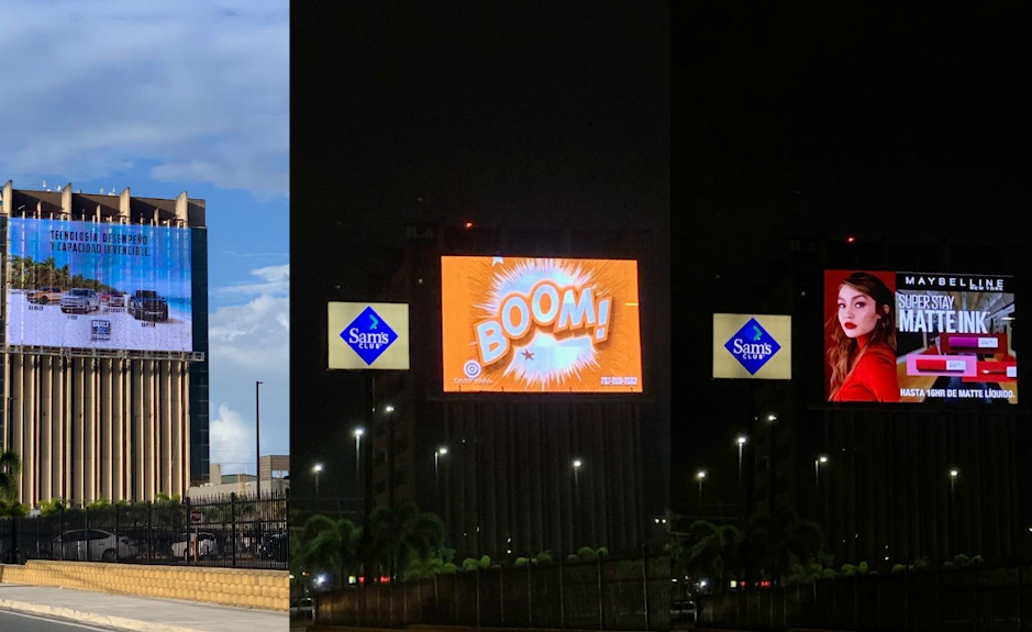 Gigantesca pantalla de más de 300m2 cubre frontis de edificio 1 Pantalla Led Chipshow
