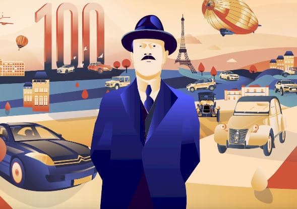 Citröen cumple 100 años y los celebra con estas 100 ilustraciones 1 Citröen cumple 100 años y los celebra con estas 100 ilustraciones