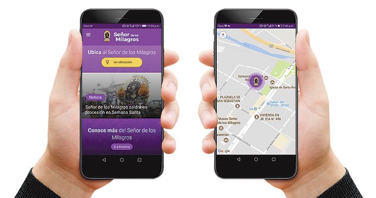 Esta app indica por dónde va la procesión del Señor de los Milagros 1 señordelosmilagros