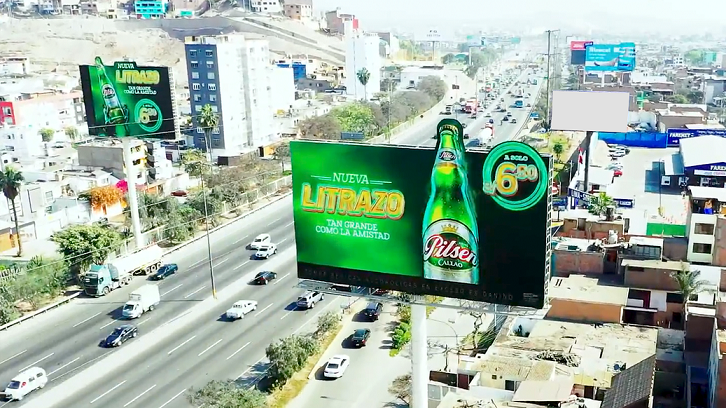 Mira cómo Pilsen utilizó la vía pública para anunciar el retorno de su “Litrazo” 1 Pilsen Outdoor Foto Principal