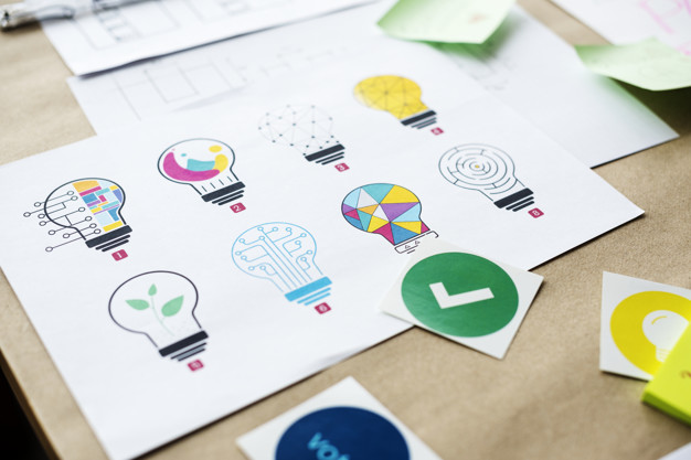 Seis claves para un rebranding exitoso 1 Multiple lightbulb designs