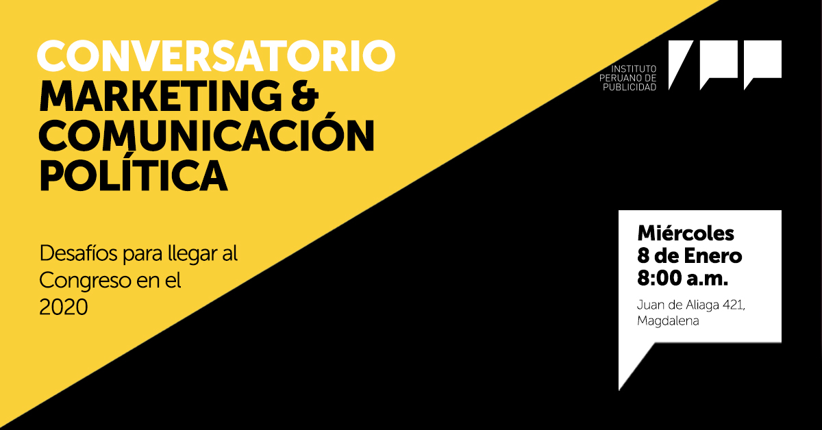 IPP: Diplomado en Marketing & Comunicación Política 1 1200 x 628 Banner Encabezado Mercado Negro 2