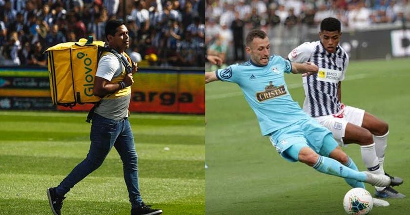 Repartidor de Glovo ingresó al Alianza vs. Cristal para entregar un balón 1 alianza cristal glovo