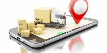 3d smartphone with cardboard boxes delivery shipping concept 58466 370