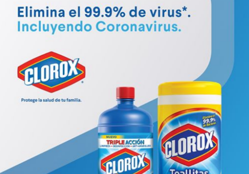 ¿Publicidad engañosa? Clorox asegura que puede eliminar el coronavirus 1 Sin título 10
