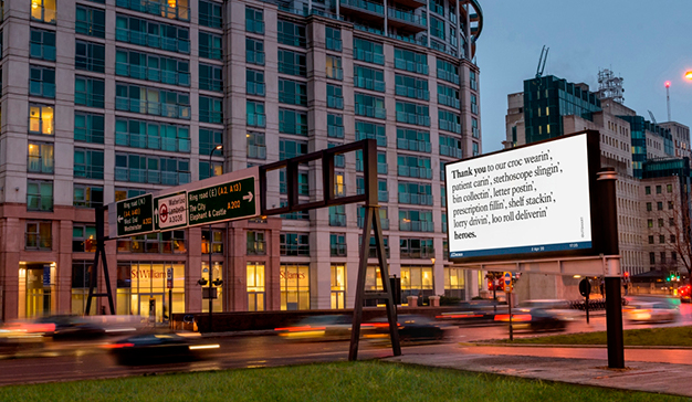 DOOH da las gracias al personal esencial en todo Reino Unido 1 DOOH