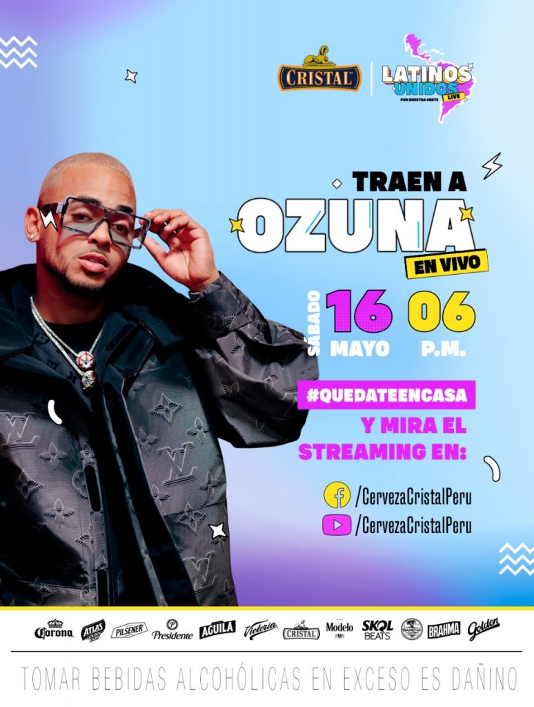 #LatinosUnidos: Cerveza Cristal representa a Perú en el streaming musical más grande de la región 2 cristal