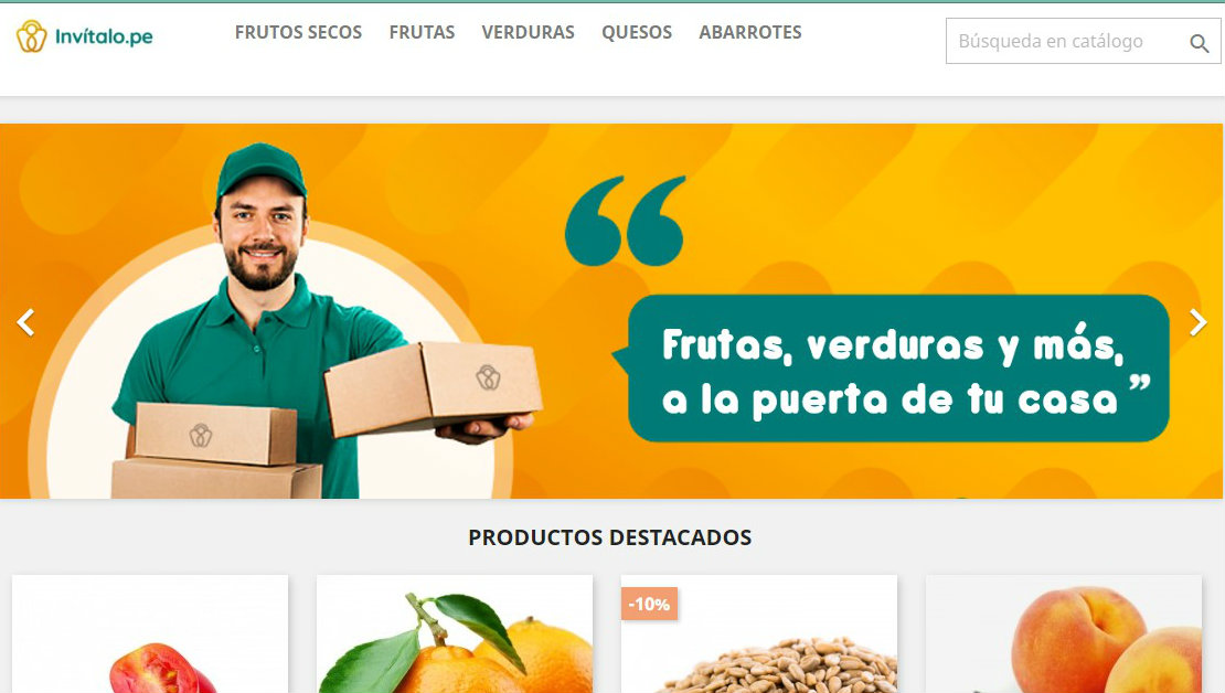 Invítalo.pe, el ecommerce de frutas y verduras de envío gratuito en 24 horas 1 ecommerce frutas verduras abarrotes