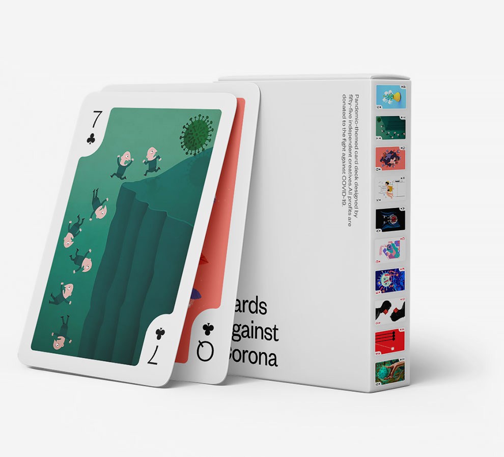 Creativos de 30 países crean la primera baraja de cartas con temática de pandemia 2 baraja de cartas