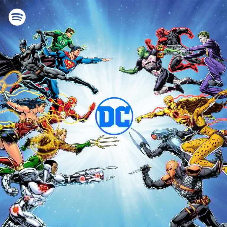 Personajes de DC Comics tendrán su propio podcast en Spotify 2 personajes