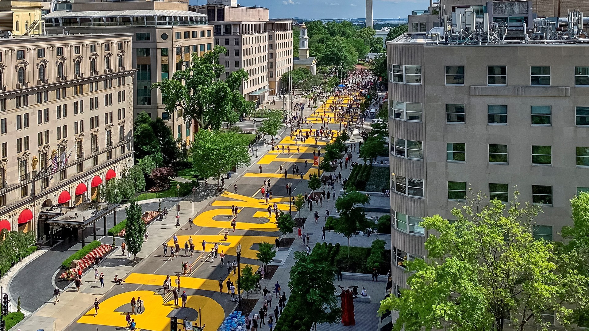'Las vidas negras importan': la acción de protesta cerca de la Casa Blanca 1 'Las vidas negras importan': la acción de protesta cerca de la Casa Blanca
