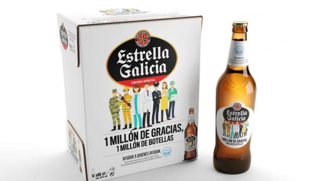 5 packagings que agradecen a los profesionales en primera fila contra el COVID-19 3 estrella galicia packaging españa