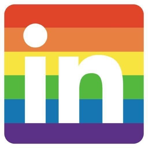 Día del orgullo: Marcas y agencias intervienen su logo como respaldo a comunidad LGTBQ+ 8 linkedin bandera gay