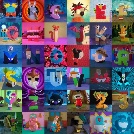 Peruano diseña abecedario inspirado en clásicos dibujos animados 3 Sin títulotssg