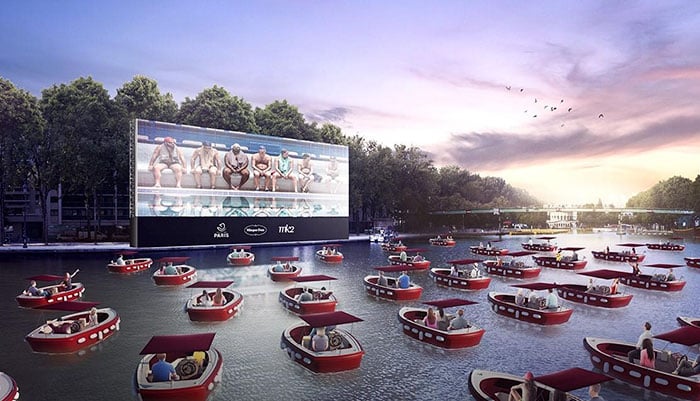 "Cinéma sur l’Eau", un cine flotante en medio del río Sena 1 floating cinema paris plages la villette 5f05b69312a36 700