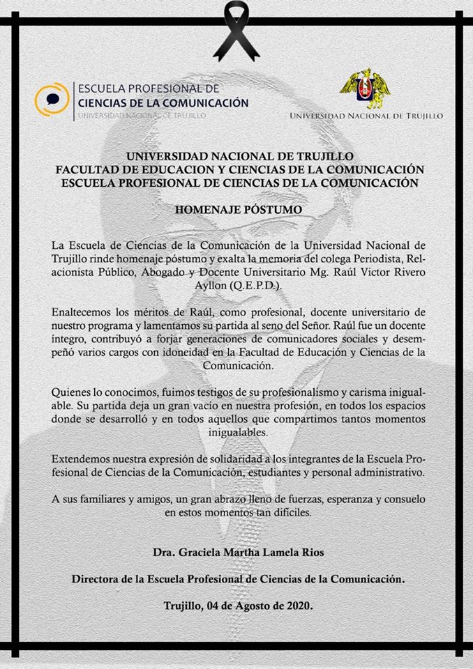 Raúl Rivero, reconocido relacionista público fallece victima de Covid-19 2 rivero