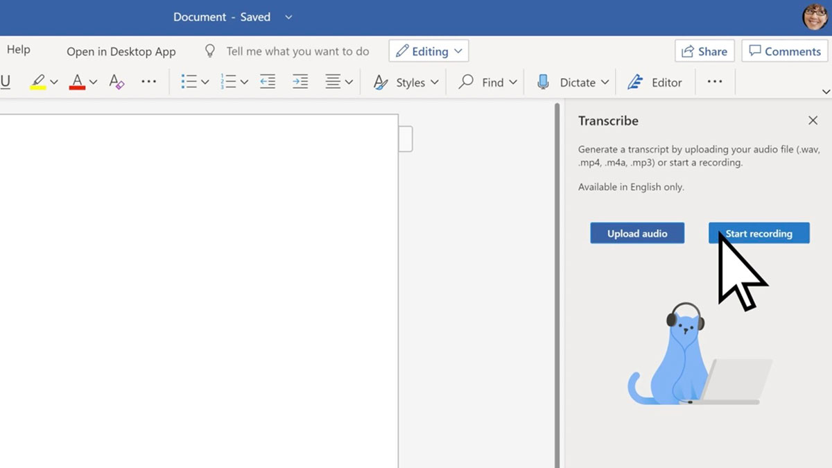 Microsoft Word añade la función de transcribir audios 1 microsoft supports word with the voice transcription feature for conversations