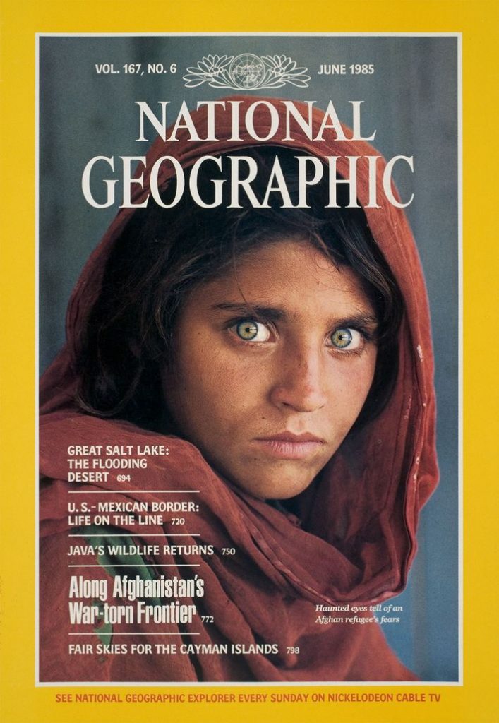 La Niña Afgana en la portada de la revista de National Geographic, una de los arquetipos de Jung 