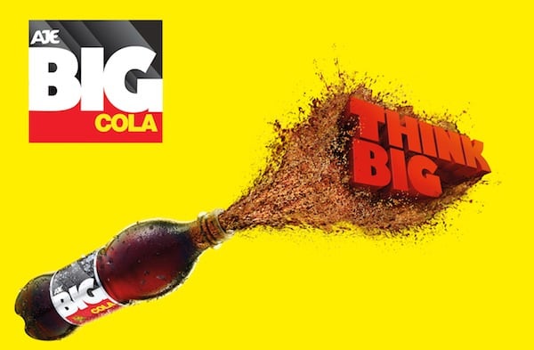 Big Cola, la exitosa gaseosa que una familia creó en tiempo de terrorismo 5 Gráfica publicitaria de BIG
