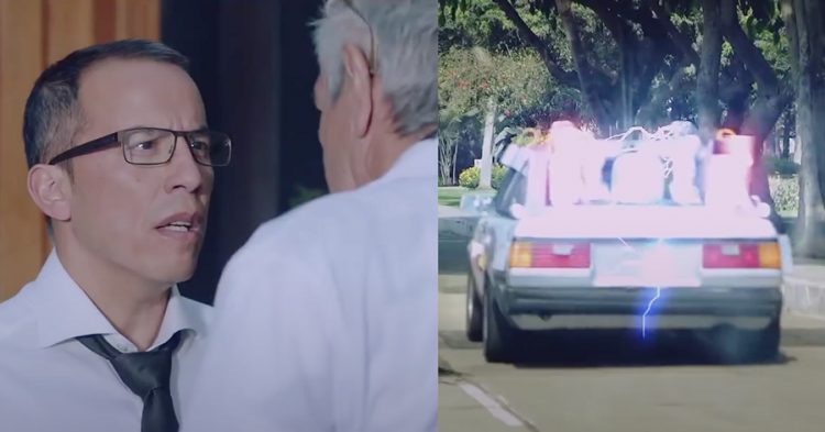 El comercial en el que “Dr. Brown” visitó a Daniel Peredo para viajar al pasado 1 Daniel peredo vuelve al pasado