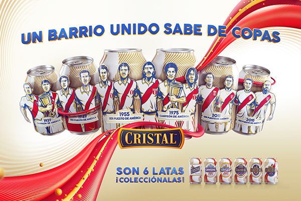 Cerveza Cristal auspiciador de la seleccion peruana