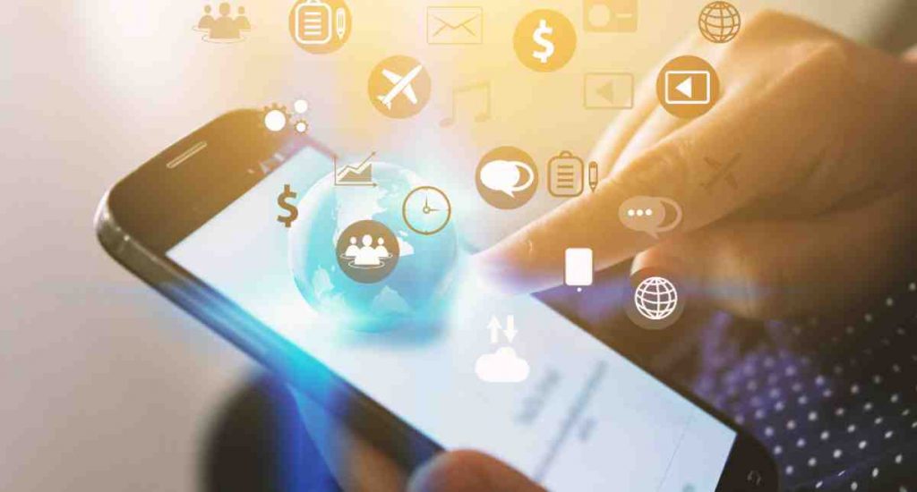 Teléfonp celular con herramientas de marketing